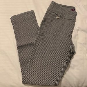 White and Black Grid pants